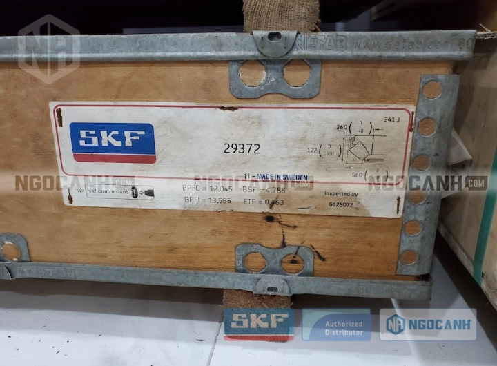 Vòng bi SKF 29372 chính hãng phân phối bởi SKF Ngọc Anh - Đại lý ủy quyền SKF