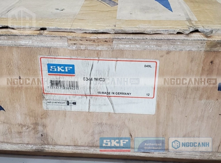 Vòng bi SKF 6344 M/C3 chính hãng phân phối bởi SKF Ngọc Anh - Đại lý ủy quyền SKF