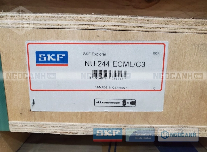 Vòng bi SKF NU 244 ECML/C3 chính hãng phân phối bởi SKF Ngọc Anh - Đại lý ủy quyền SKF
