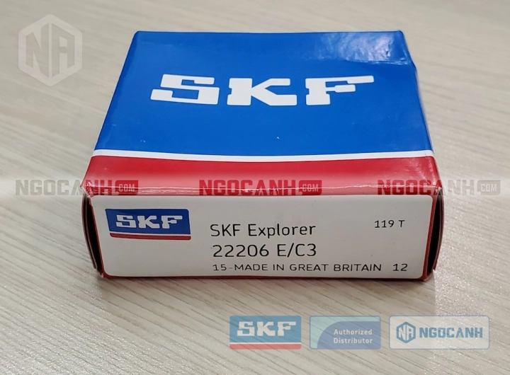 Vòng bi SKF 22206 E/C3 chính hãng phân phối bởi SKF Ngọc Anh - Đại lý ủy quyền SKF