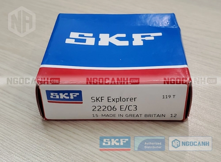 Vòng bi SKF 22206 E/C3 chính hãng phân phối bởi SKF Ngọc Anh - Đại lý ủy quyền SKF Vòng bi SKF 22206 E/C3 chính hãng phân phối bởi SKF Ngọc Anh - Đại lý ủy quyền SKF