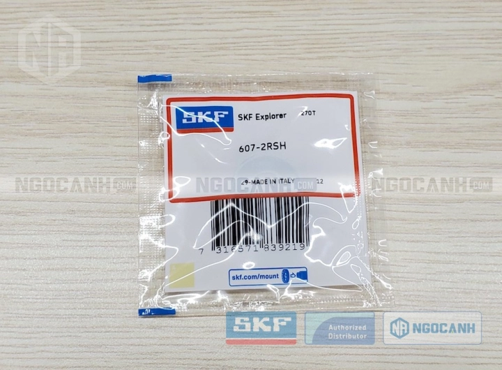Vòng bi SKF 607-2RSH chính hãng phân phối bởi SKF Ngọc Anh - Đại lý ủy quyền SKF Vòng bi SKF 607-2RSH chính hãng phân phối bởi SKF Ngọc Anh - Đại lý ủy quyền SKF