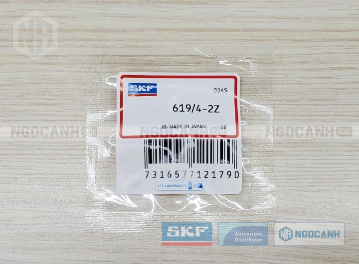 Vòng bi SKF 619/4-2Z chính hãng phân phối bởi SKF Ngọc Anh - Đại lý ủy quyền SKF