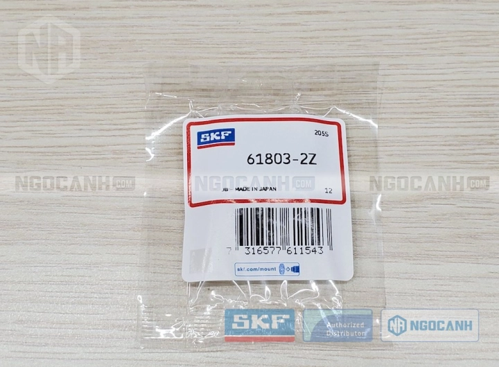 Vòng bi SKF 61803-2Z chính hãng phân phối bởi SKF Ngọc Anh - Đại lý ủy quyền SKF Vòng bi SKF 61803-2Z chính hãng phân phối bởi SKF Ngọc Anh - Đại lý ủy quyền SKF