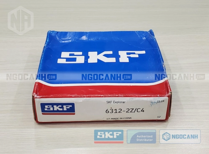 Vòng bi SKF 6312-2Z/C4 chính hãng phân phối bởi SKF Ngọc Anh - Đại lý ủy quyền SKF