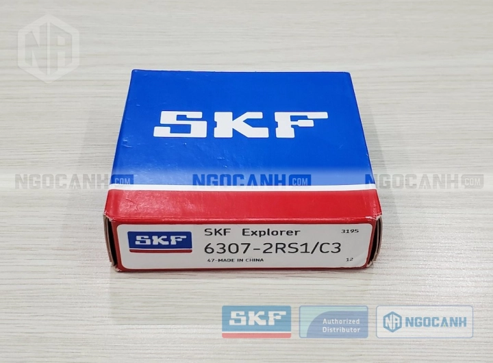 Vòng bi SKF 6307-2RS1/C3 chính hãng phân phối bởi SKF Ngọc Anh - Đại lý ủy quyền SKF