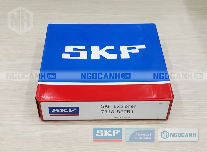 Vòng bi SKF 7318 BECBJ chính hãng phân phối bởi SKF Ngọc Anh - Đại lý ủy quyền SKF Vòng bi SKF 7318 BECBJ chính hãng phân phối bởi SKF Ngọc Anh - Đại lý ủy quyền SKF