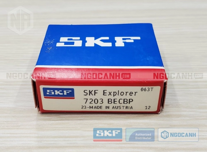 Vòng bi SKF 7203 BECBP chính hãng phân phối bởi SKF Ngọc Anh - Đại lý ủy quyền SKF Vòng bi SKF 7203 BECBP chính hãng phân phối bởi SKF Ngọc Anh - Đại lý ủy quyền SKF