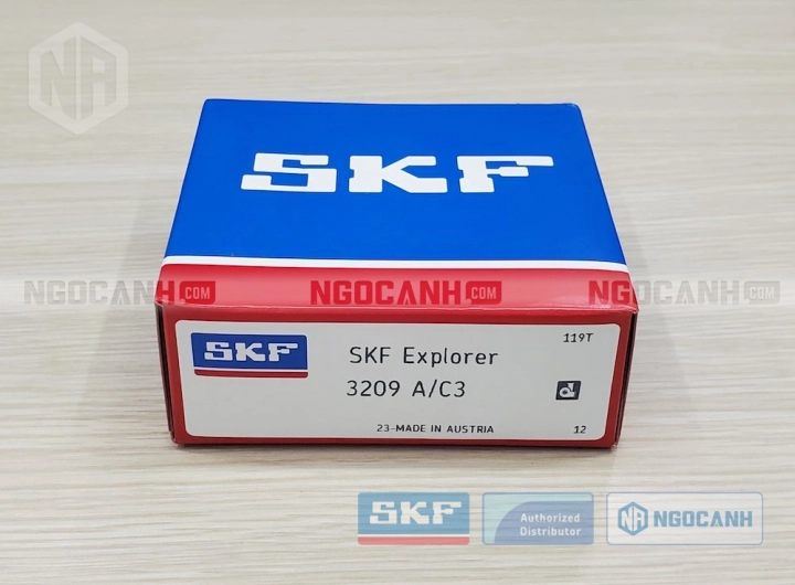 Vòng bi SKF 3209 A/C3 chính hãng phân phối bởi SKF Ngọc Anh - Đại lý ủy quyền SKF Vòng bi SKF 3209 A/C3 chính hãng phân phối bởi SKF Ngọc Anh - Đại lý ủy quyền SKF