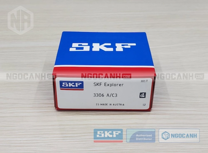 Vòng bi SKF 3306 A/C3 chính hãng phân phối bởi SKF Ngọc Anh - Đại lý ủy quyền SKF