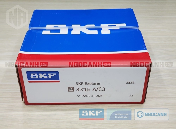 Vòng bi SKF 3315 A/C3 chính hãng phân phối bởi SKF Ngọc Anh - Đại lý ủy quyền SKF Vòng bi SKF 3315 A/C3 chính hãng phân phối bởi SKF Ngọc Anh - Đại lý ủy quyền SKF