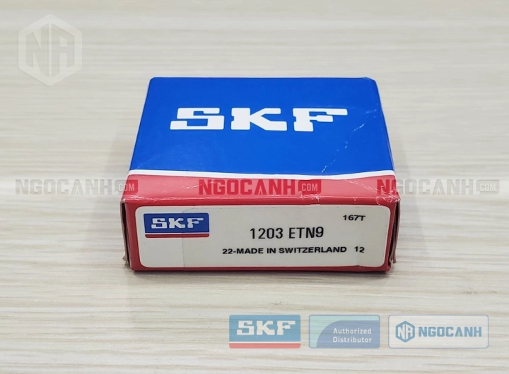Vòng bi SKF 1203 ETN9 chính hãng phân phối bởi SKF Ngọc Anh - Đại lý ủy quyền SKF Vòng bi SKF 1203 ETN9 chính hãng phân phối bởi SKF Ngọc Anh - Đại lý ủy quyền SKF