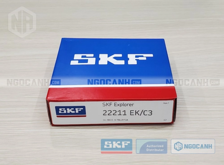 Vòng bi SKF 22211 EK/C3 chính hãng phân phối bởi SKF Ngọc Anh - Đại lý ủy quyền SKF