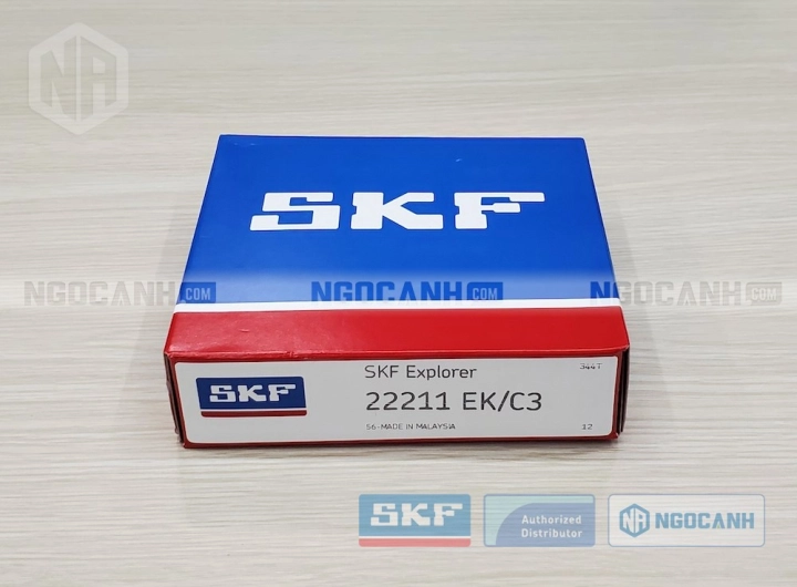 Vòng bi SKF 22211 EK/C3 chính hãng phân phối bởi SKF Ngọc Anh - Đại lý ủy quyền SKF Vòng bi SKF 22211 EK/C3 chính hãng phân phối bởi SKF Ngọc Anh - Đại lý ủy quyền SKF