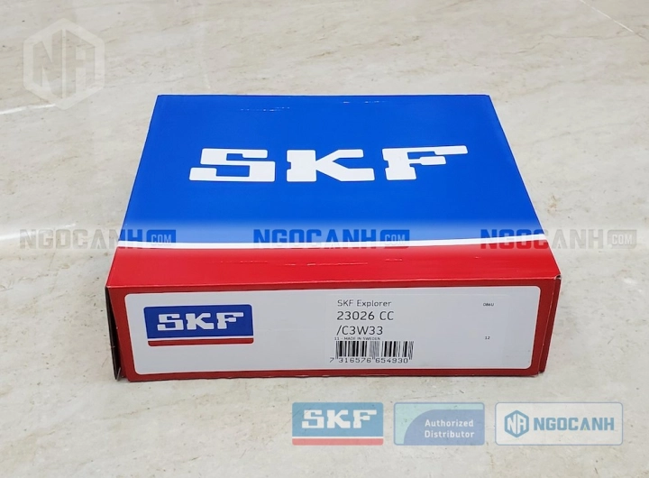 Vòng bi SKF 23026 CC/C3W33 chính hãng phân phối bởi SKF Ngọc Anh - Đại lý ủy quyền SKF Vòng bi SKF 23026 CC/C3W33 chính hãng phân phối bởi SKF Ngọc Anh - Đại lý ủy quyền SKF