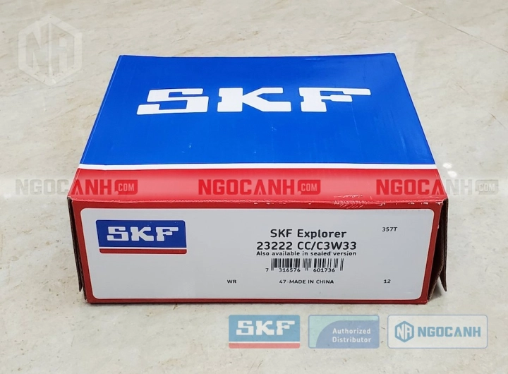 Vòng bi SKF 23222 CC/C3W33 chính hãng phân phối bởi SKF Ngọc Anh - Đại lý ủy quyền SKF Vòng bi SKF 23222 CC/C3W33 chính hãng phân phối bởi SKF Ngọc Anh - Đại lý ủy quyền SKF