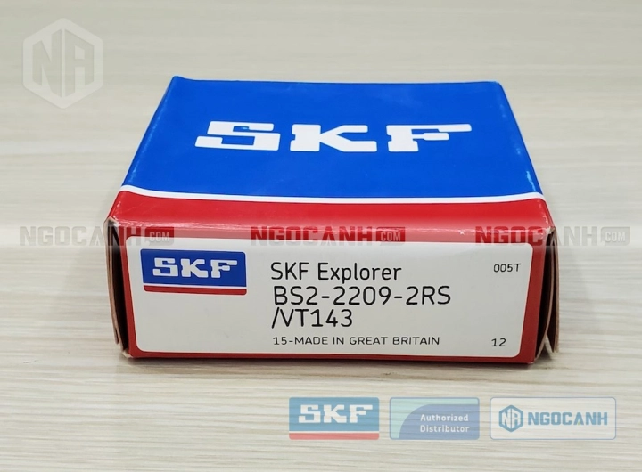Vòng bi SKF BS2-2209-2RS/VT143 chính hãng phân phối bởi SKF Ngọc Anh - Đại lý ủy quyền SKF Vòng bi SKF BS2-2209-2RS/VT143 chính hãng phân phối bởi SKF Ngọc Anh - Đại lý ủy quyền SKF