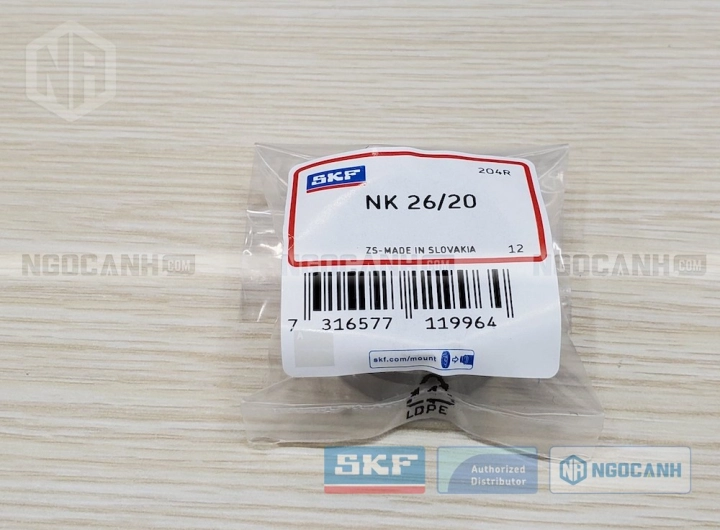 Vòng bi SKF NK 26/20 chính hãng phân phối bởi SKF Ngọc Anh - Đại lý ủy quyền SKF