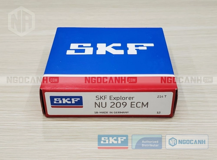 Vòng bi SKF NU 209 ECM chính hãng phân phối bởi SKF Ngọc Anh - Đại lý ủy quyền SKF