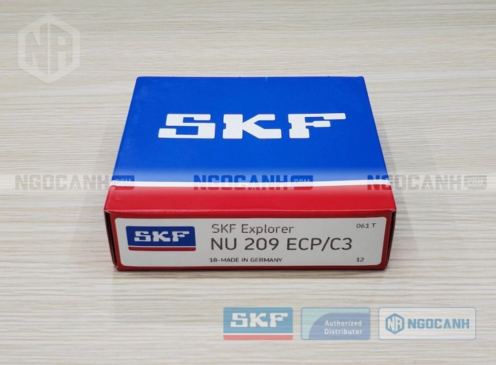 Vòng bi SKF NU 209 ECP/C3 chính hãng phân phối bởi SKF Ngọc Anh - Đại lý ủy quyền SKF