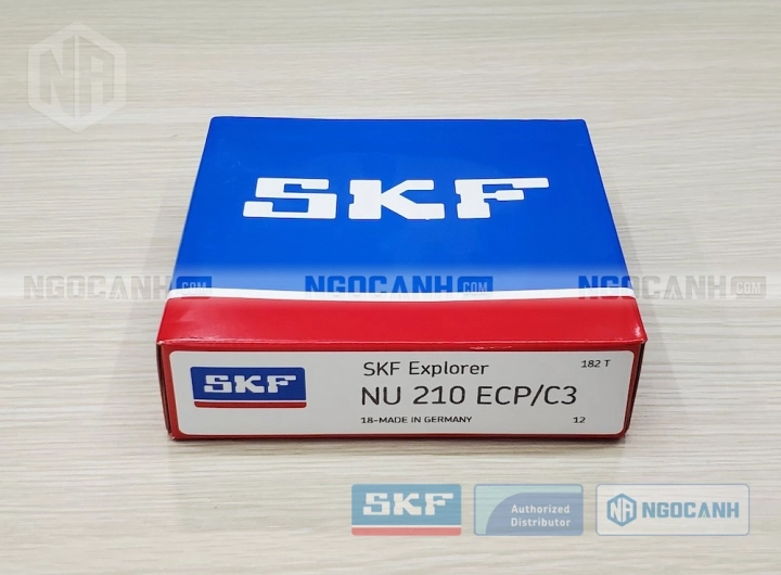 Vòng bi SKF NU 210 ECP/C3 chính hãng phân phối bởi SKF Ngọc Anh - Đại lý ủy quyền SKF