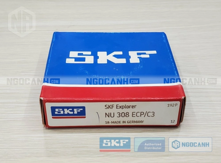 Vòng bi SKF NU 308 ECP/C3 chính hãng phân phối bởi SKF Ngọc Anh - Đại lý ủy quyền SKF