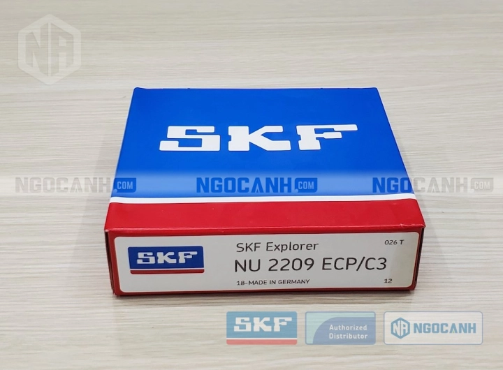 Vòng bi SKF NU 2209 ECP/C3 chính hãng phân phối bởi SKF Ngọc Anh - Đại lý ủy quyền SKF