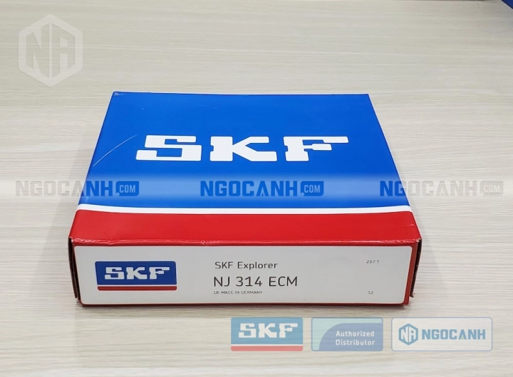 Vòng bi SKF NJ 314 ECM chính hãng phân phối bởi SKF Ngọc Anh - Đại lý ủy quyền SKF