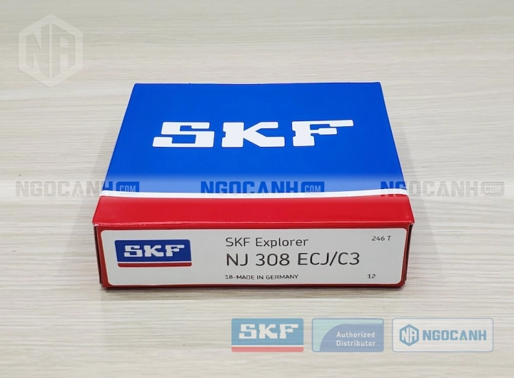 Vòng bi SKF NJ 308 ECJ/C3 chính hãng phân phối bởi SKF Ngọc Anh - Đại lý ủy quyền SKF