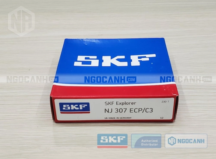 Vòng bi SKF NJ 307 ECP/C3 chính hãng phân phối bởi SKF Ngọc Anh - Đại lý ủy quyền SKF