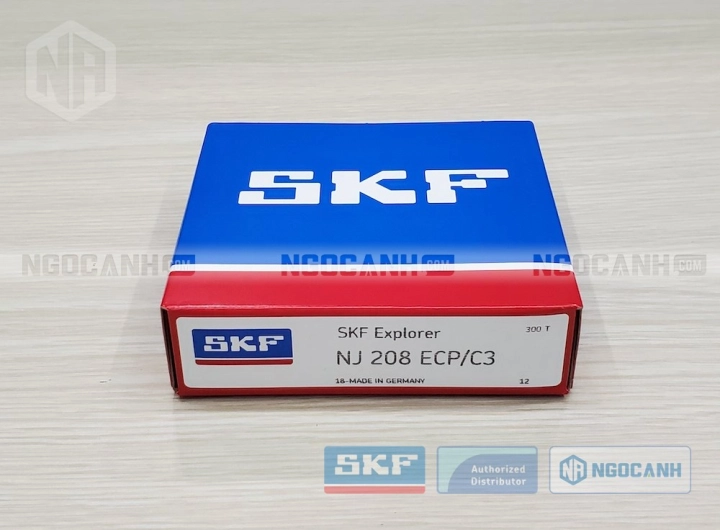 Vòng bi SKF NJ 208 ECP/C3 chính hãng phân phối bởi SKF Ngọc Anh - Đại lý ủy quyền SKF Vòng bi SKF NJ 208 ECP/C3 chính hãng phân phối bởi SKF Ngọc Anh - Đại lý ủy quyền SKF