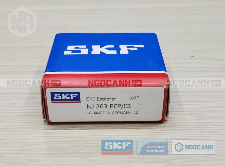 Vòng bi SKF NJ 203 ECP/C3 chính hãng phân phối bởi SKF Ngọc Anh - Đại lý ủy quyền SKF Vòng bi SKF NJ 203 ECP/C3 chính hãng phân phối bởi SKF Ngọc Anh - Đại lý ủy quyền SKF