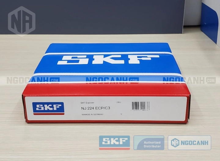 Vòng bi SKF NJ 224 ECP/C3 chính hãng phân phối bởi SKF Ngọc Anh - Đại lý ủy quyền SKF Vòng bi SKF NJ 224 ECP/C3 chính hãng phân phối bởi SKF Ngọc Anh - Đại lý ủy quyền SKF