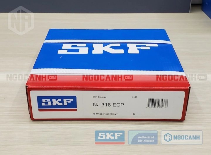 Vòng bi SKF NJ 318 ECP chính hãng phân phối bởi SKF Ngọc Anh - Đại lý ủy quyền SKF