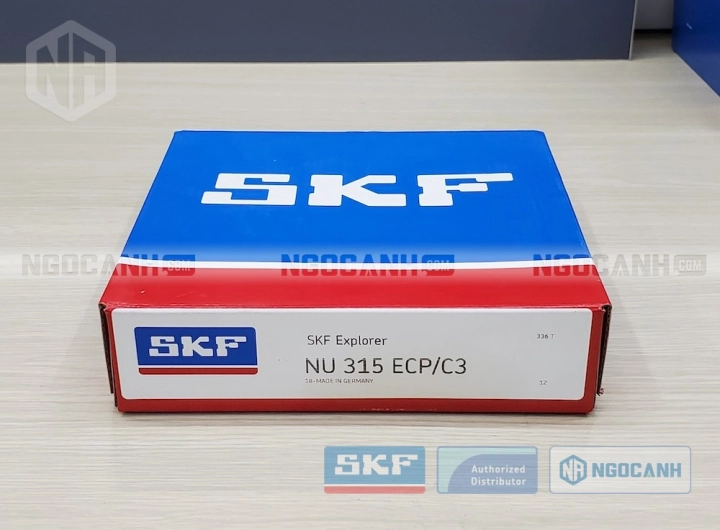 Vòng bi SKF NU 315 ECP/C3 chính hãng phân phối bởi SKF Ngọc Anh - Đại lý ủy quyền SKF