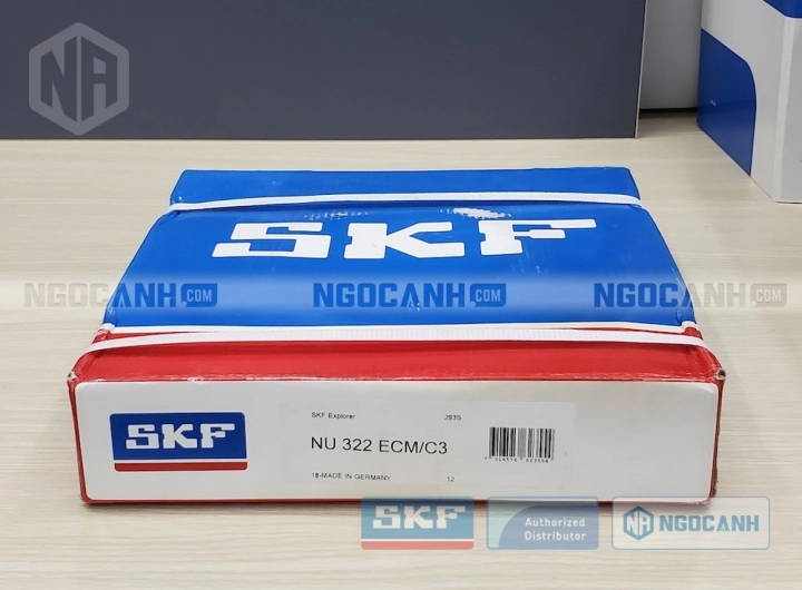 Vòng bi SKF NU 322 ECM/C3 chính hãng phân phối bởi SKF Ngọc Anh - Đại lý ủy quyền SKF