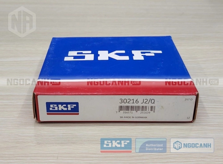 Vòng bi SKF 30216 J2/Q chính hãng phân phối bởi SKF Ngọc Anh - Đại lý ủy quyền SKF Vòng bi SKF 30216 J2/Q chính hãng phân phối bởi SKF Ngọc Anh - Đại lý ủy quyền SKF