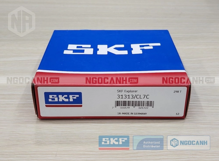 Vòng bi SKF 31313/CL7C chính hãng phân phối bởi SKF Ngọc Anh - Đại lý ủy quyền SKF Vòng bi SKF 31313/CL7C chính hãng phân phối bởi SKF Ngọc Anh - Đại lý ủy quyền SKF