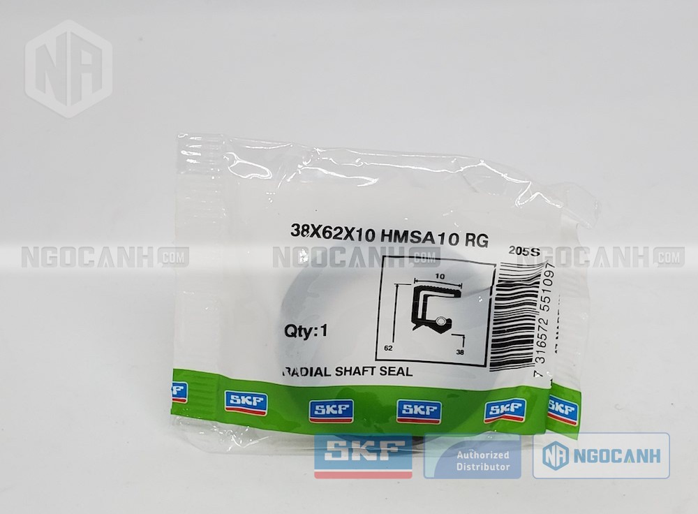 SKF Wellendichtring 38x62x10 HMSA10 RG Mit Schutzlippe – Radialdichtung Für Getriebe, Wälzlager, Industrie