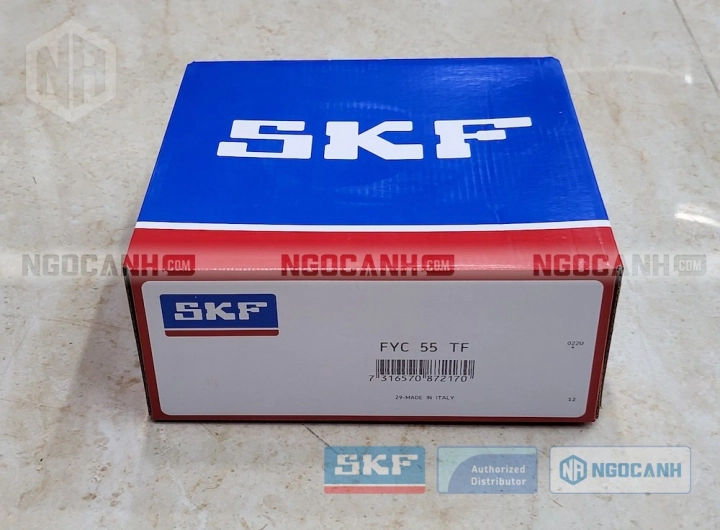 Gối đỡ SKF FYC 55 TF chính hãng phân phối bởi SKF Ngọc Anh - Đại lý ủy quyền SKF