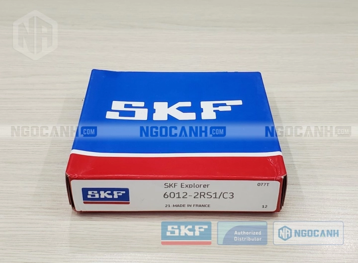 Vòng bi SKF 6012-2RS1/C3 chính hãng phân phối bởi SKF Ngọc Anh - Đại lý ủy quyền SKF Vòng bi SKF 6012-2RS1/C3 chính hãng phân phối bởi SKF Ngọc Anh - Đại lý ủy quyền SKF