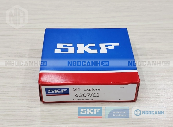 Vòng bi SKF 6207/C3 chính hãng phân phối bởi SKF Ngọc Anh - Đại lý ủy quyền SKF