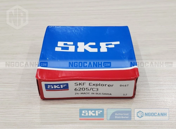 Vòng bi SKF 6205/C3 chính hãng phân phối bởi SKF Ngọc Anh - Đại lý ủy quyền SKF