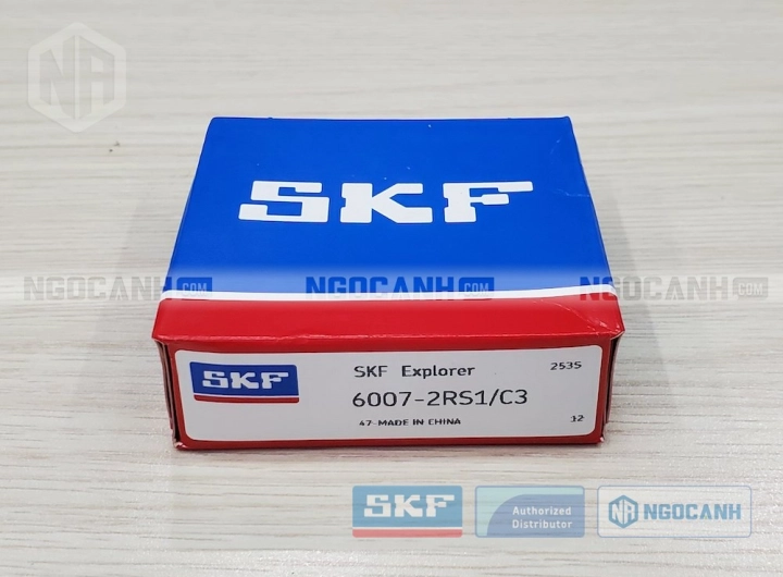 Vòng bi SKF 6007-2RS1/C3 chính hãng phân phối bởi SKF Ngọc Anh - Đại lý ủy quyền SKF