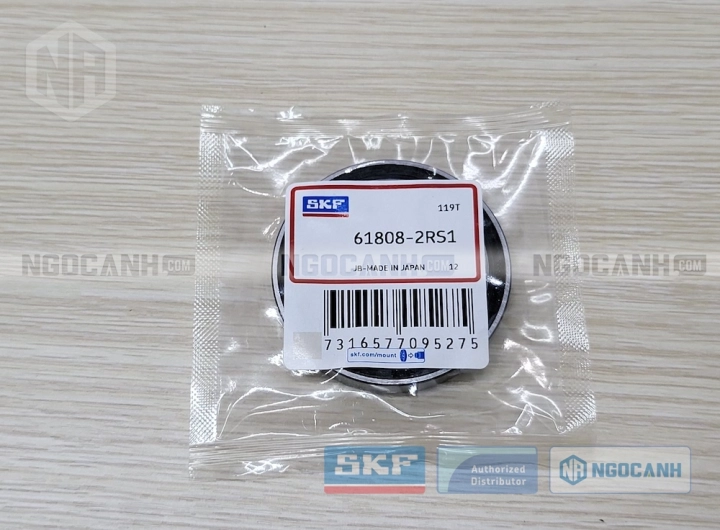 Vòng bi SKF 61808-2RS1 chính hãng phân phối bởi SKF Ngọc Anh - Đại lý ủy quyền SKF Vòng bi SKF 61808-2RS1 chính hãng phân phối bởi SKF Ngọc Anh - Đại lý ủy quyền SKF