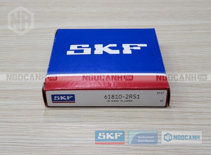 Vòng bi SKF 61810-2RS1 chính hãng phân phối bởi SKF Ngọc Anh - Đại lý ủy quyền SKF