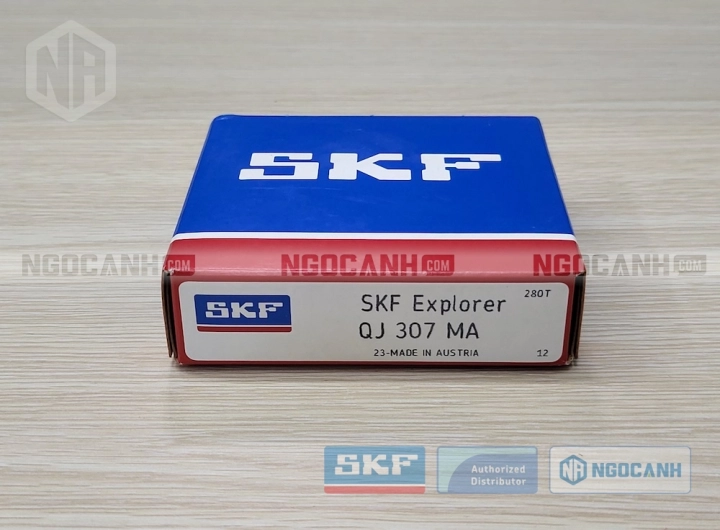 Vòng bi SKF QJ 307 MA chính hãng phân phối bởi SKF Ngọc Anh - Đại lý ủy quyền SKF