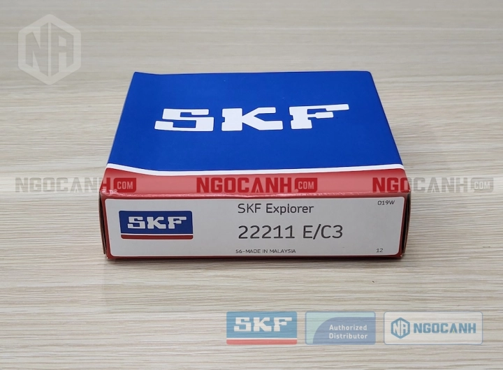 Vòng bi SKF 22211 E/C3 chính hãng phân phối bởi SKF Ngọc Anh - Đại lý ủy quyền SKF
