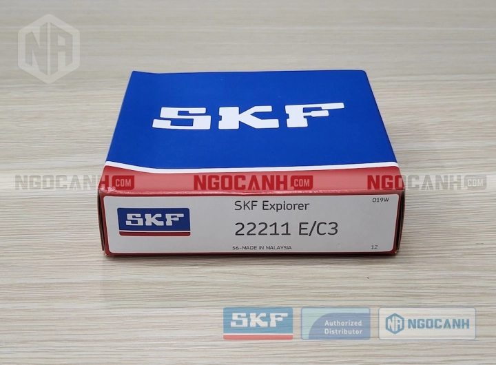 Vòng bi SKF 22211 E/C3 chính hãng phân phối bởi SKF Ngọc Anh - Đại lý ủy quyền SKF Vòng bi SKF 22211 E/C3 chính hãng phân phối bởi SKF Ngọc Anh - Đại lý ủy quyền SKF