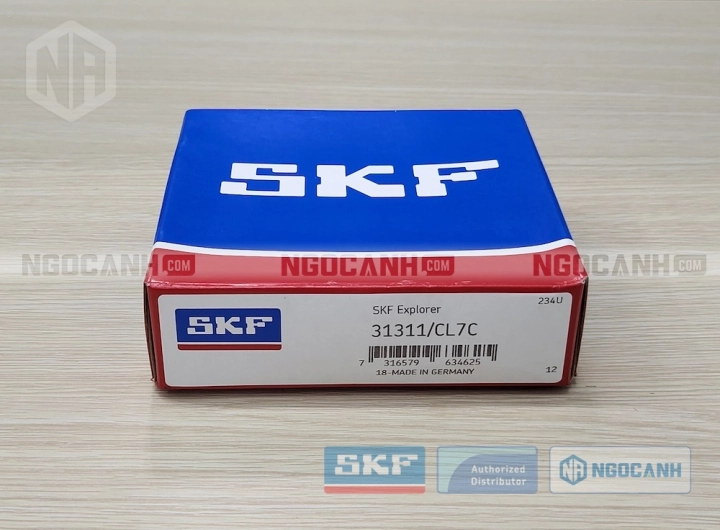 Vòng bi SKF 31311/CL7C chính hãng phân phối bởi SKF Ngọc Anh - Đại lý ủy quyền SKF Vòng bi SKF 31311/CL7C chính hãng phân phối bởi SKF Ngọc Anh - Đại lý ủy quyền SKF